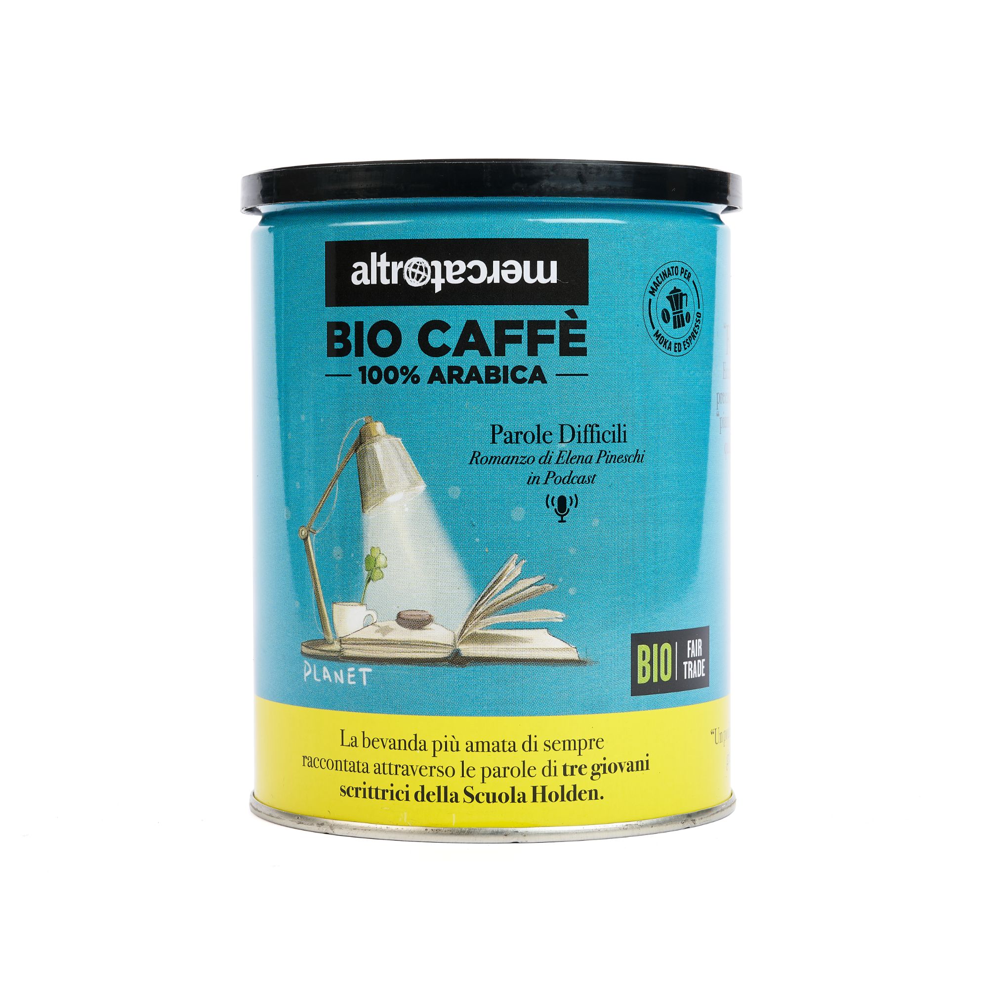 Caffè 100% arabica Biocaffè Racconti Espressi - in lattina - bio -250g