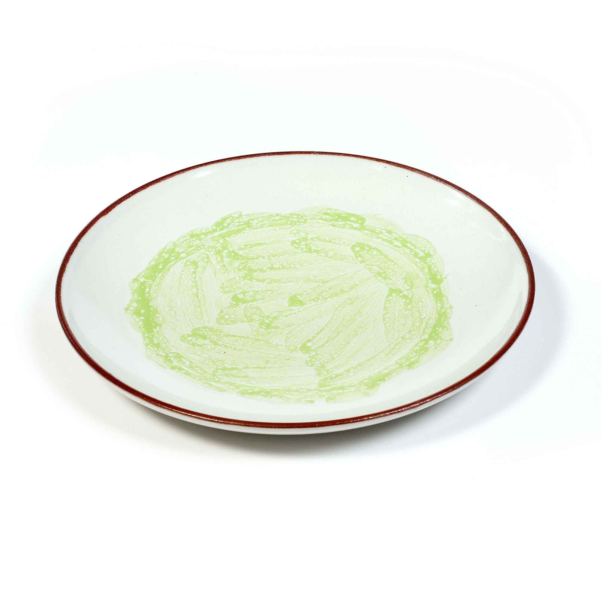 GREEN PLATE - Piatto piano verde